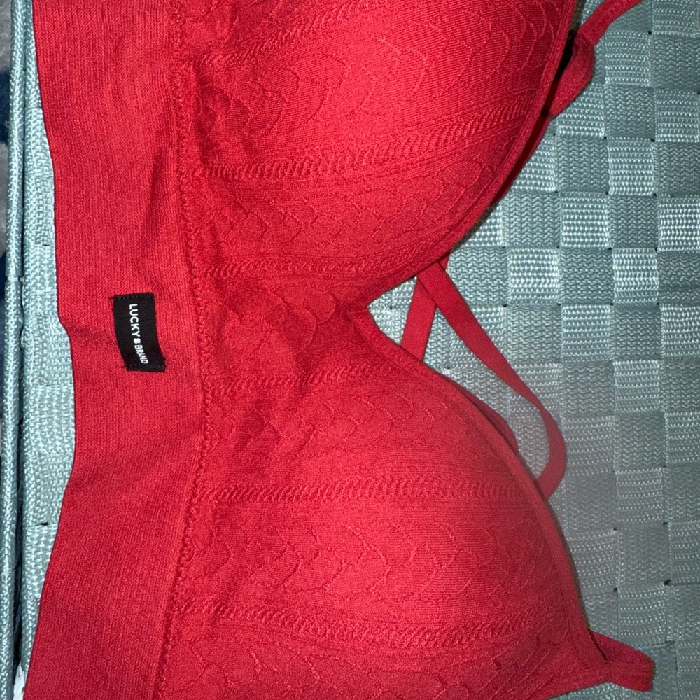 Lucky Brand Red Bra Intimates Sleepwear